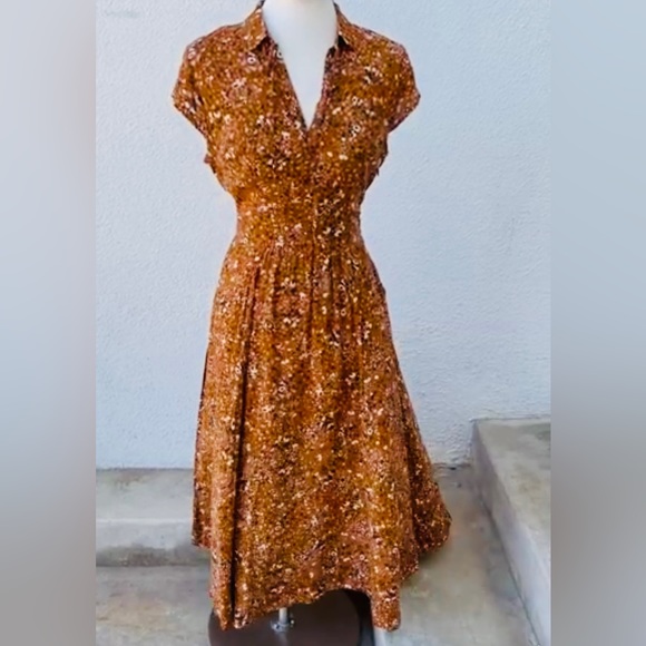 Free People Floral Midi Dress / Ditzy Floral - Picture 4 of 5